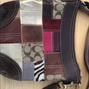 Used Coach patchwork purse